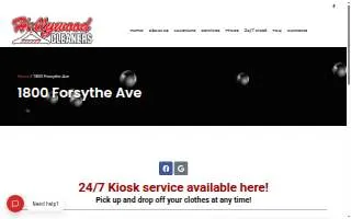 Hollywood Cleaners - 24/7 Forsythe Ave website