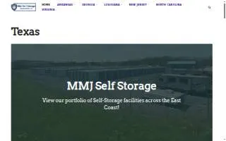 MMJ Self Storage - Storage Units website