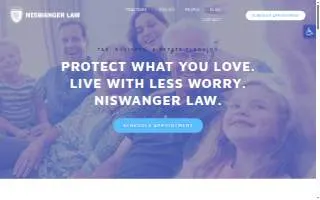 Niswanger Law LLC of Monroe website