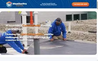 WeatherPro Roofing | The Weather Protection Company website