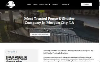 Hanko Fencing & Shutters website