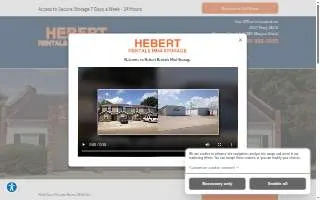 Hebert Rentals website