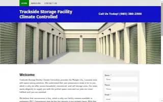 Trackside Storage Facility Climate Controlled website