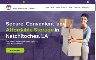 Natchitoches Security Storage website