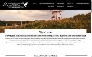 Evangeline Funeral Home website