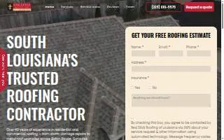 Redstick Roofing New Iberia website