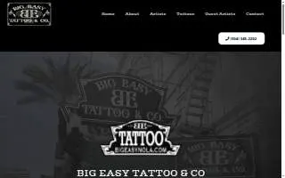 Big Easy Tattoo & Co. website