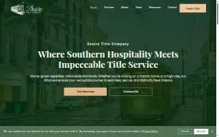 Desire Title Company website
