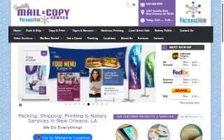 Gentilly Mail & Copy Center website