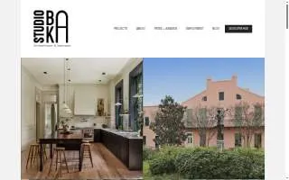 Studio BKA Architecture & Interiors website