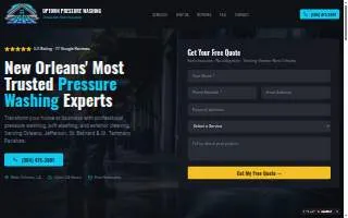 Uptown Pressure Washing website