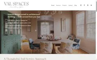 Val Spaces Interior Design of New Orleans website