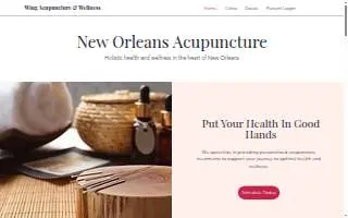 Wing Acupuncture & Wellness of New Orleans website