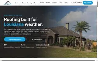 2C Roofing and Construction website
