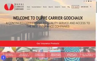 Dupre Carrier Godchaux Agency website