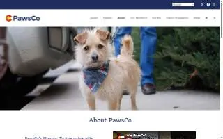 Pawsco's Boarding and Grooming website