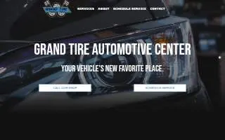 Grand Tire Automotive Center website