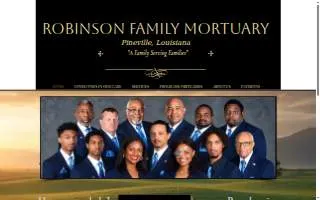 Robinson Family Mortuary website