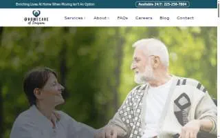 At Home Care of Louisiana website