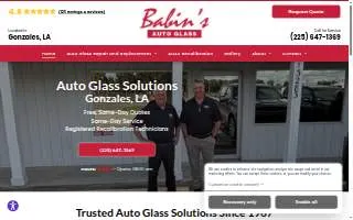 Babin's Auto Glass of Prairieville website
