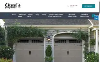 Chad's Garage Doors of Prairieville website