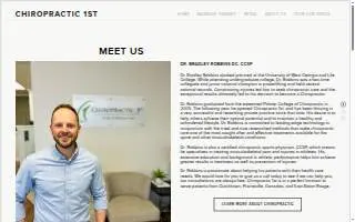 Chiropractic 1st website