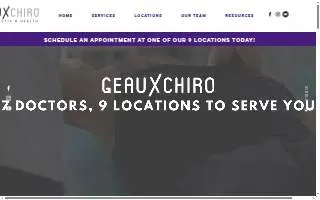 Geaux Chiro - Prairieville website