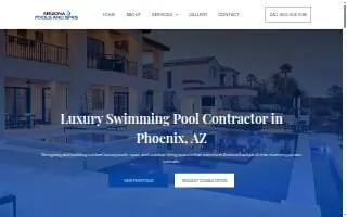 Azure Pools & Spas of Ruston website