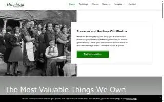 Hawkins Photography website
