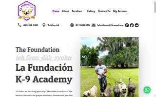 La Fundacion K-9 of Ruston website