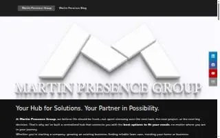 Martin Presence website
