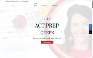 The ACT Prep Queen website