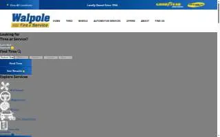 Walpole Tire Of Ouachita website