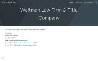 Waltman Law Firm & Title Company