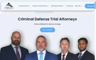 Ambeau Law Firm website