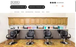 Soho Boutique Salon of Shenandoah website