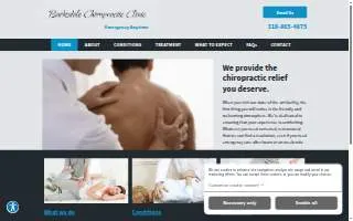 Barksdale Chiropractic website