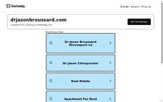 Dr. Jason M. Broussard, DO website