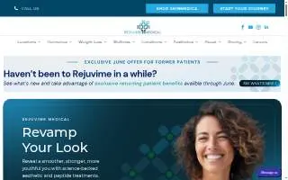 Rejuvime Medical of Shreveport website