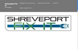 Shreveport Fix It website