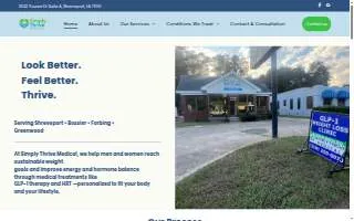 Simply Thrive Medical website