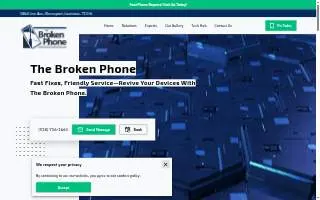 The Broken Phone website