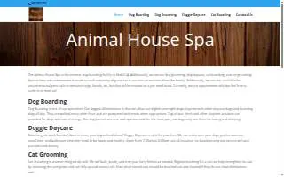Animal House Spa website