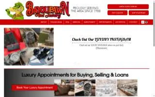 Bayou Pawn & Jewelry - Slidell website