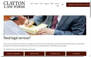 Clayton Law Firm, LLC website