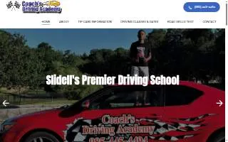 Coach's Driving Academy website