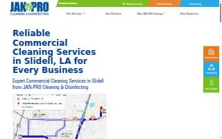 JAN-PRO Cleaning & Disinfecting in Louisiana website
