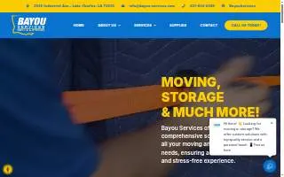 Bayou Services of Sulphur website