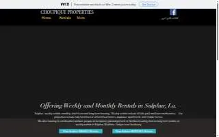Choupique Properties website