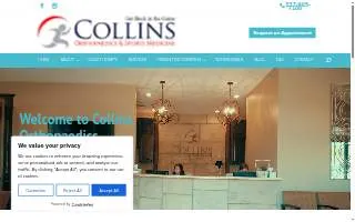 Collins Orthopaedics website